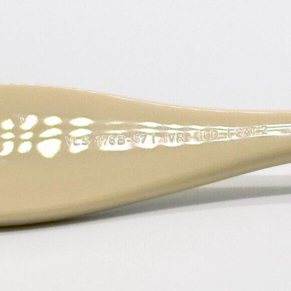 New! Valentino Ivory Sunglasses with green lenses, VLS 178B, Authentic